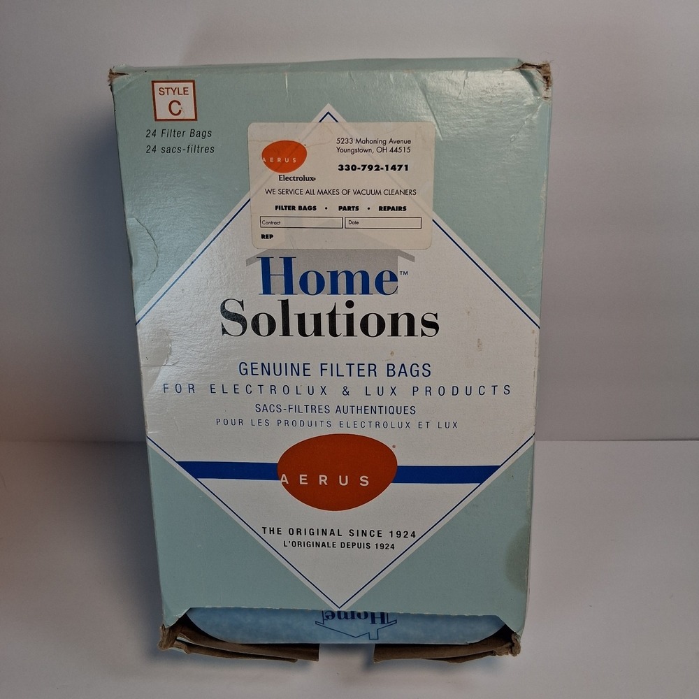 Aerus Home Solutions Style C Vacuum Bags Genuine Electrolux Canister 22 Count